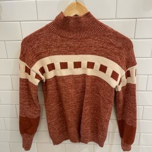 Roolee Rust Mockneck Sweater